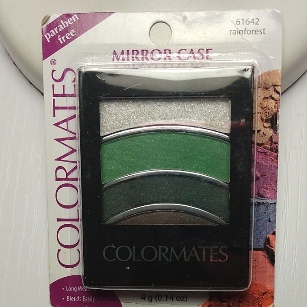 Colormates Mirror Case Eyeshadow Palette in Rainforest. NIP